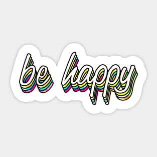 Be Happy Variation Sticker